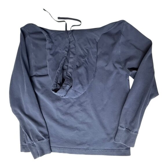 Nike Mens Long Sleeve Hoodie Sweatshirt~Size M~Navy Blue Athletic Gym Top~L12 31 - Picture 6 of 8